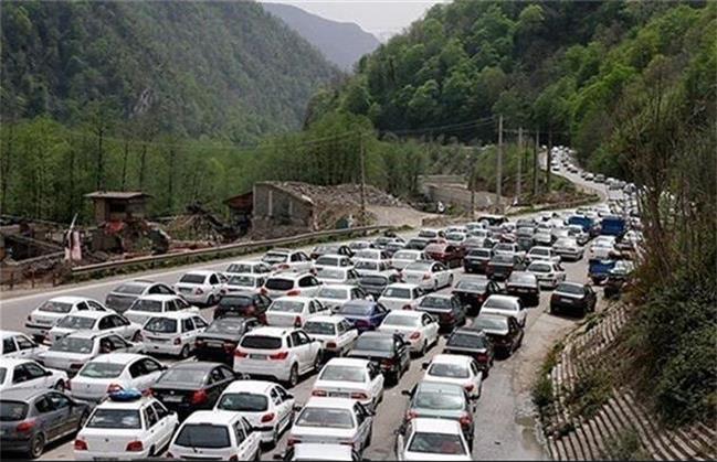 ترافیک سنگین در چالوس و آزادراه تهران - شمال