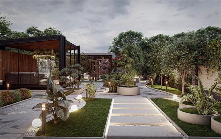 طراحی محوطه سازی ویلا با کمترین بودجه ممکن