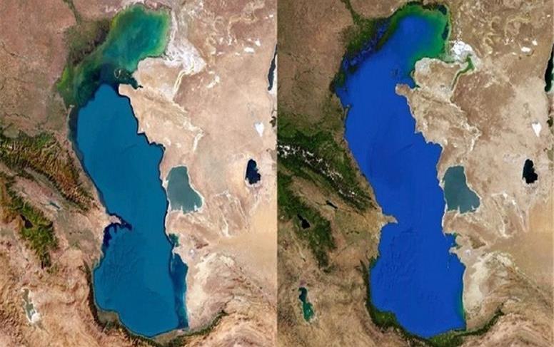 خشکیدن ۱۴۰ کیلومتر از خلیج گرگان