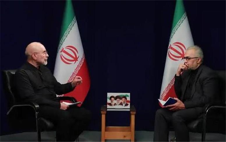 قطع ناگهانی مصاحبه قالیباف در صداوسیما!