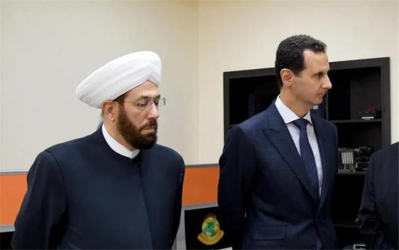 عالی ترین مقام اسلامی سوریه در قفس