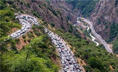 محدودیت تردد در جاده چالوس